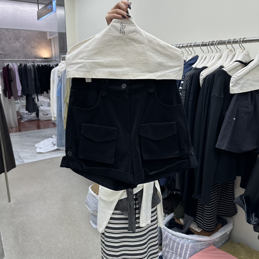 AMOEBA東大門代購女士新品真品時尚人氣推薦熱賣短褲小號AMOEBA短褲圖色2深藍色