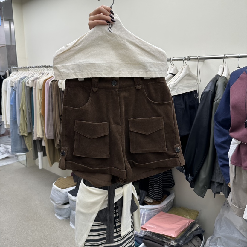 AMOEBA東大門代購女士新品真品時尚人氣推薦熱賣短褲小號AMOEBA短褲圖色3棕色