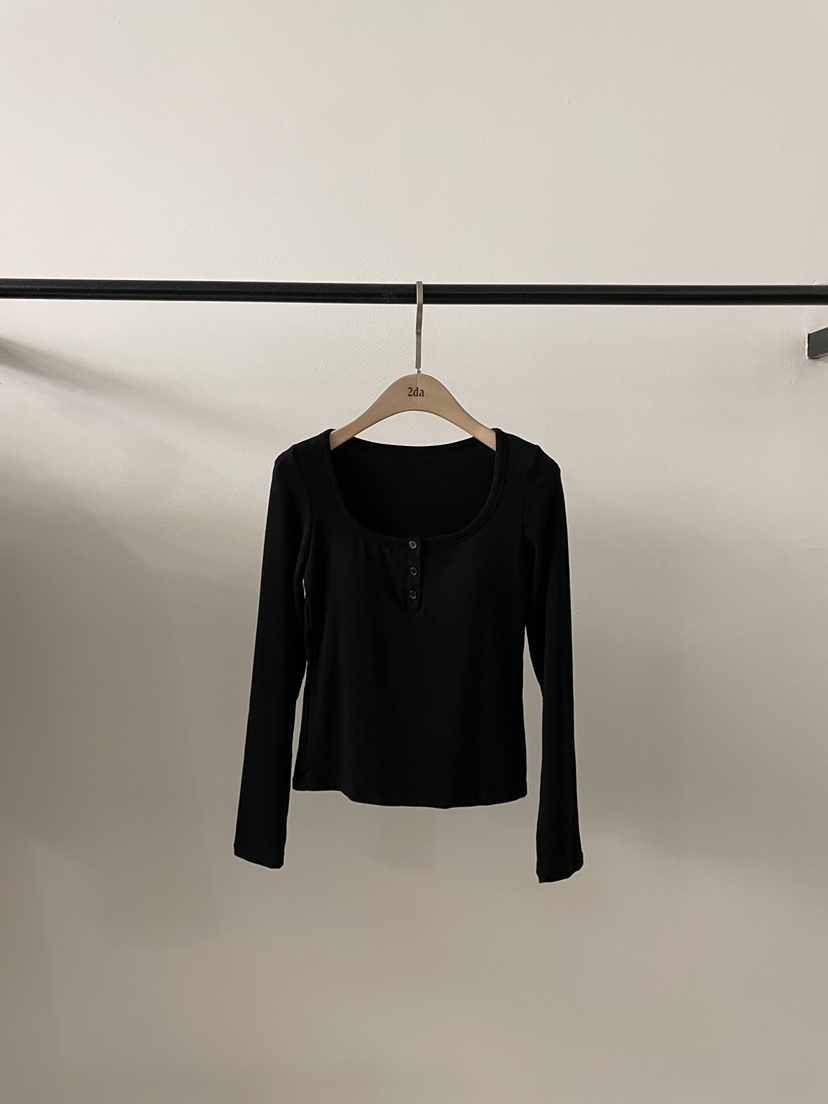 2DA/DARIMI-P東大門代購女裝新品真品休閑時尚人氣長袖T恤2DA/DARIMI-P長袖T恤圖色4黑色