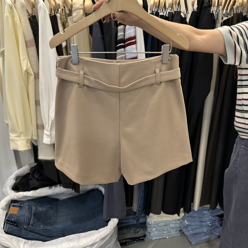 HABLE東大門實拍女裝新品熱賣人氣時尚推薦休閑裙褲含腰帶HABLE裙褲