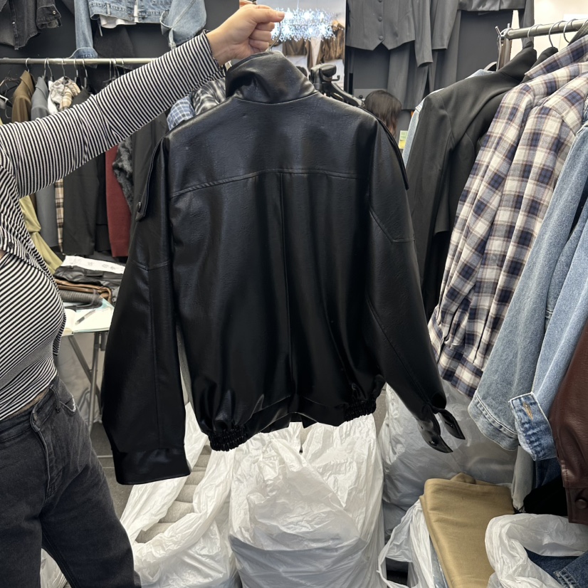 A-DEL東大門實拍女裝新品熱賣真品人氣時尚休閑推薦皮衣A-DEL皮衣