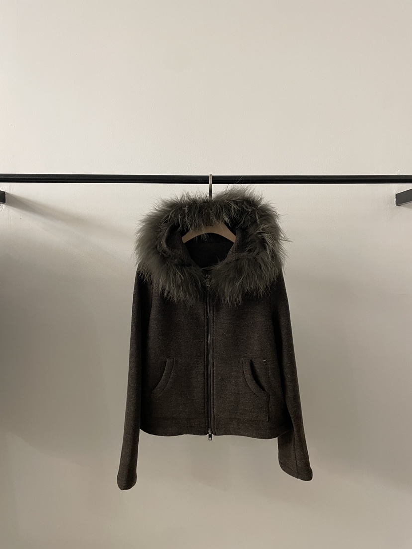 2DA/DARIMI-P東大門直郵女裝新品休閑夾克毛領可拆可拆卸2DA/DARIMI-P夾克圖色3棕色
