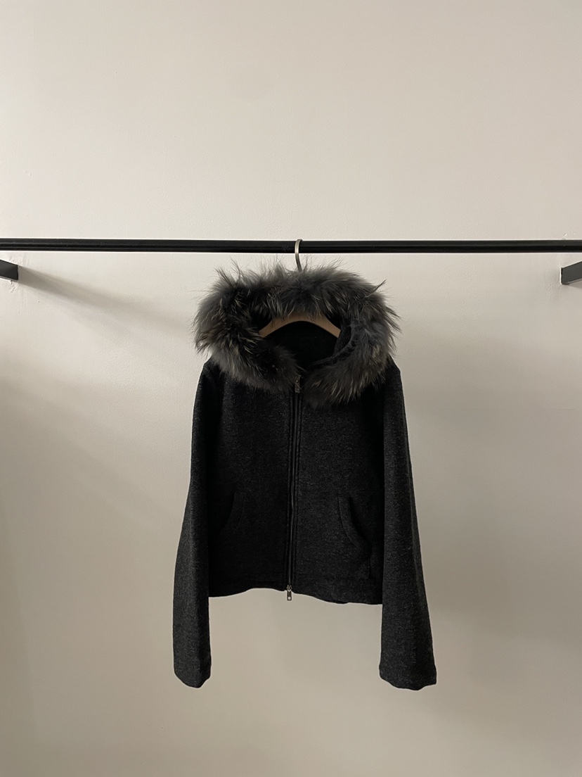 2DA/DARIMI-P東大門直郵女裝新品休閑夾克毛領可拆可拆卸2DA/DARIMI-P夾克圖色4黑色