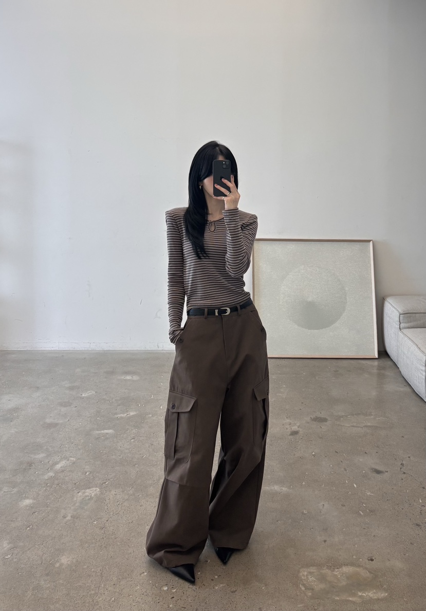 AMUSE SEOUL東大門實拍女裝新款推薦真品休閑人氣休閑褲AMUSE SEOUL休閑褲