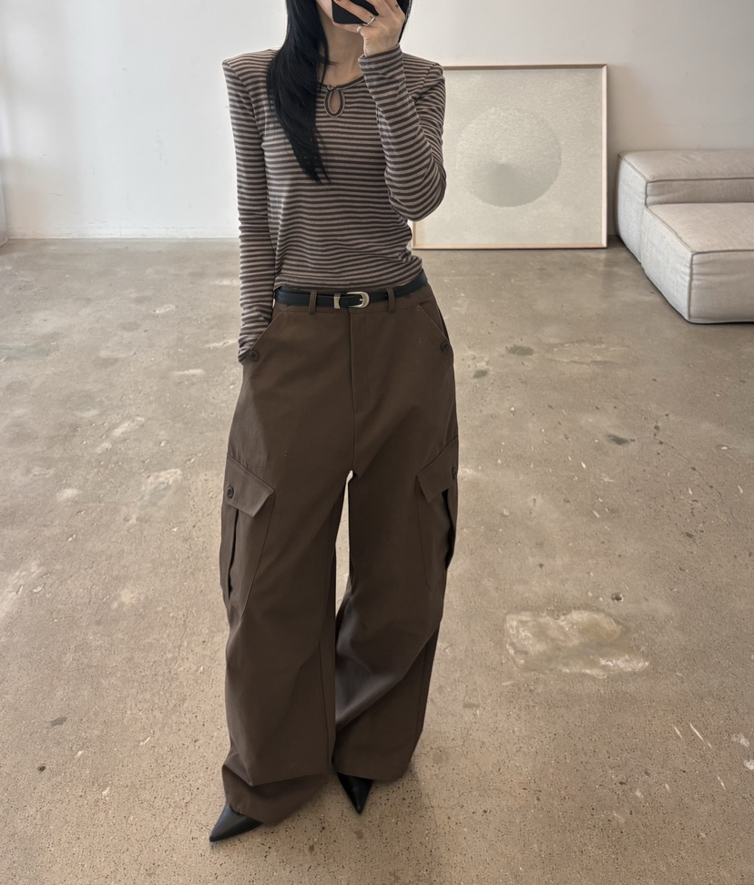 AMUSE SEOUL東大門實拍女裝新款推薦真品休閑人氣休閑褲AMUSE SEOUL休閑褲
