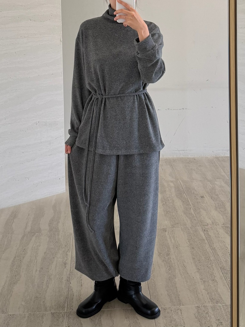 URBANE cloth東大門直郵女裝新品休閑真品套裝含腰繩加絨URBANE cloth套裝