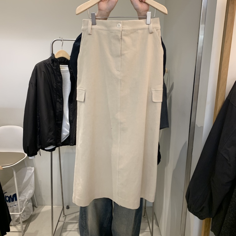 OUTRENE東大門直郵女士新品休閑熱賣推薦半身裙中短裙口袋OUTRENE半身裙/中短裙圖色1