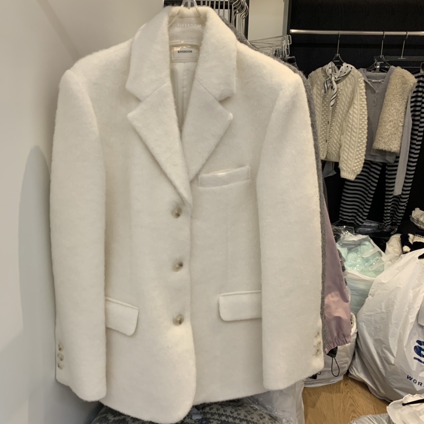 RIVEROOM韓國直郵女士新品真品休閑熱賣推薦西裝西服羊駝RIVEROOM西裝/西服圖色3