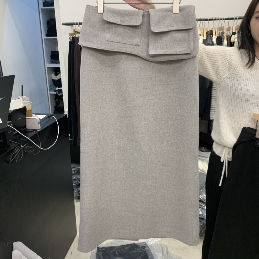 RECOVER東大門代購女士新款休閑真品人氣半身裙中短裙腰帶RECOVER/MOMENT半身裙/中短裙圖色1
