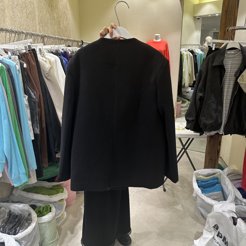 REFLAT韓國直郵女士新款休閑推薦人氣時尚真品夾克無領外套REFLAT夾克