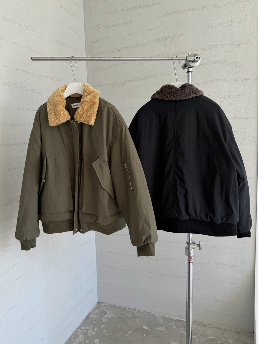 URBANE cloth韓國直郵女裝新款人氣休閑夾克毛領可拆可拆卸URBANE cloth夾克