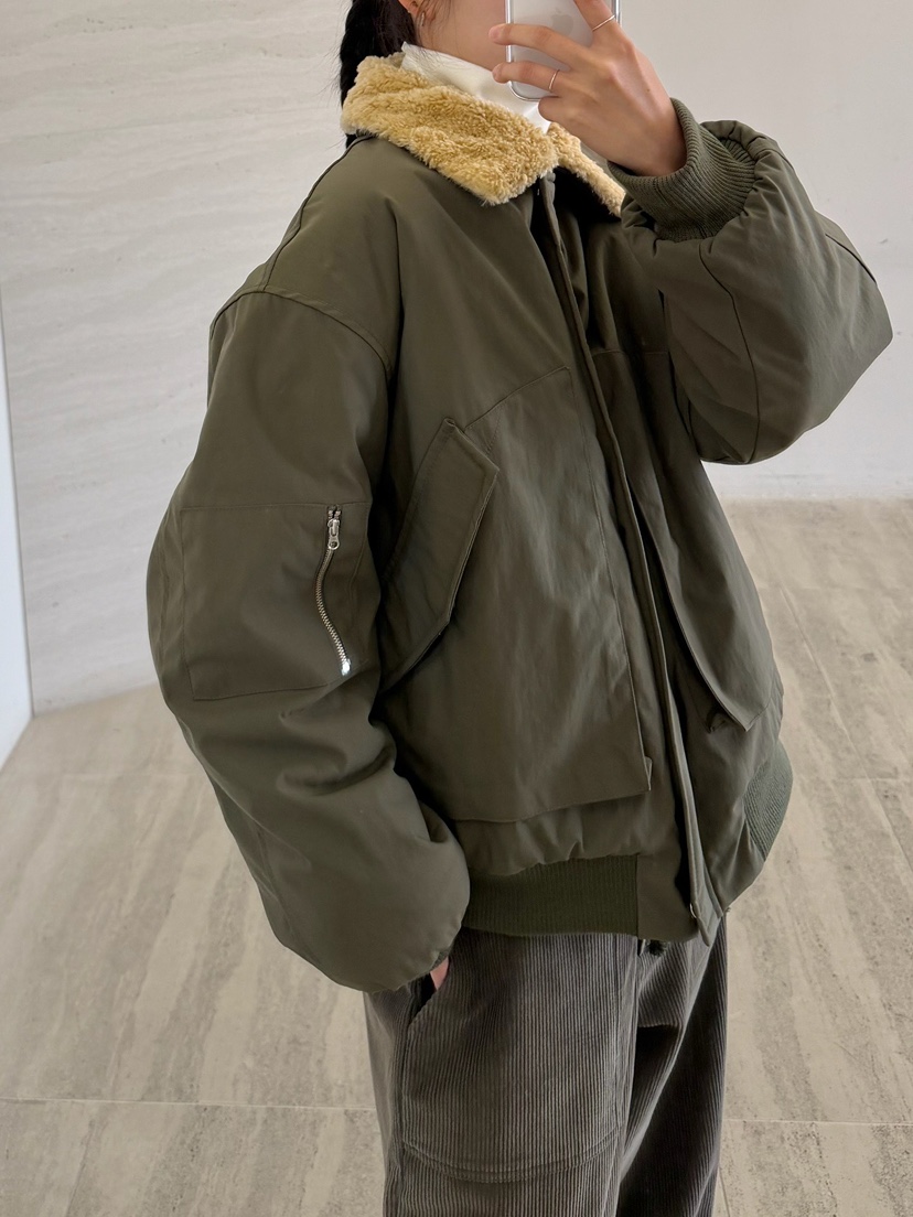 URBANE cloth韓國直郵女裝新款人氣休閑夾克毛領可拆可拆卸URBANE cloth夾克
