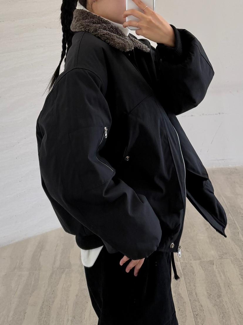 URBANE cloth韓國直郵女裝新款人氣休閑夾克毛領可拆可拆卸URBANE cloth夾克
