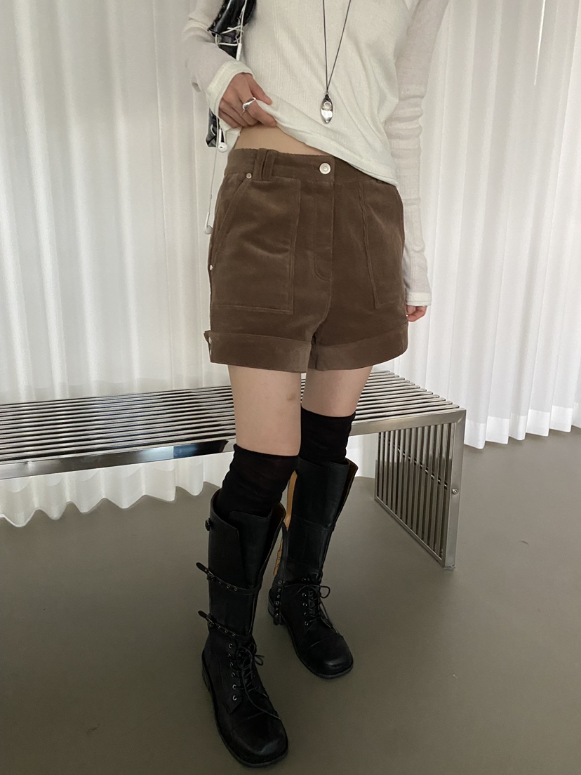 Verbena東大門代購女士新款熱賣推薦時尚休閑人氣真品短褲Verbena短褲圖色1