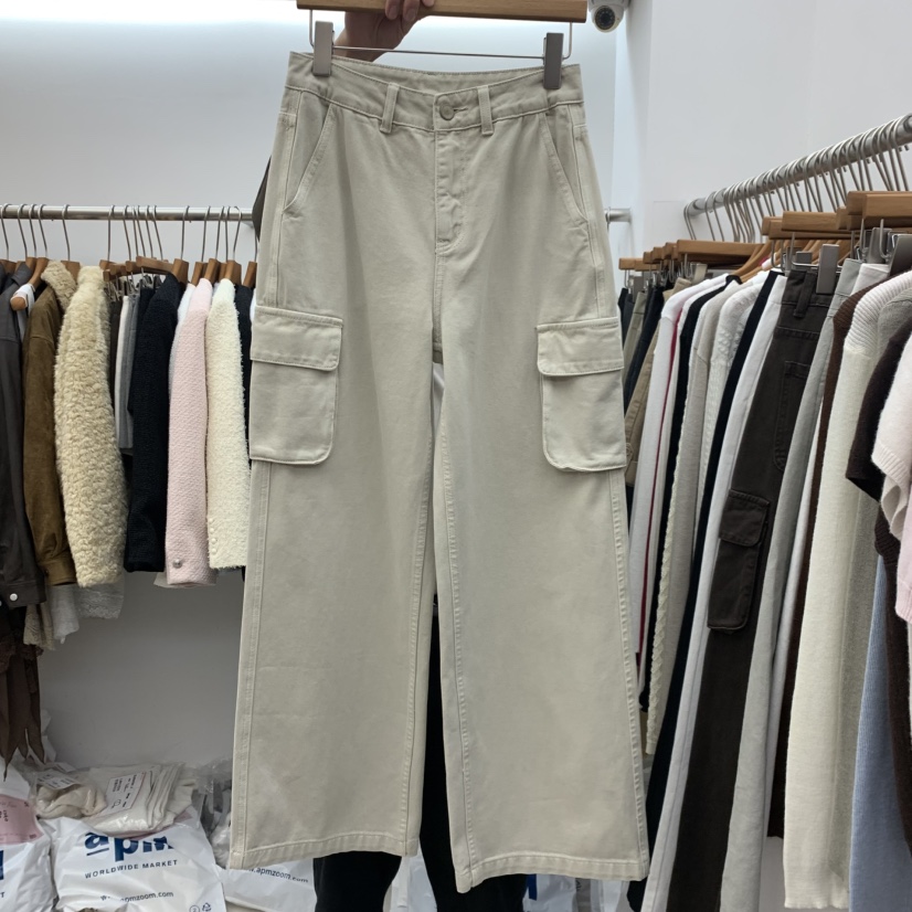 DRESS ROOM東大門實拍女士新品休閑真品休閑褲工裝褲染色DRESS ROOM休閑褲圖色1