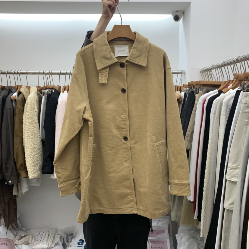 DRESS ROOM東大門直郵女士新款休閑熱賣推薦人氣夾克燈芯絨DRESS ROOM夾克圖色1
