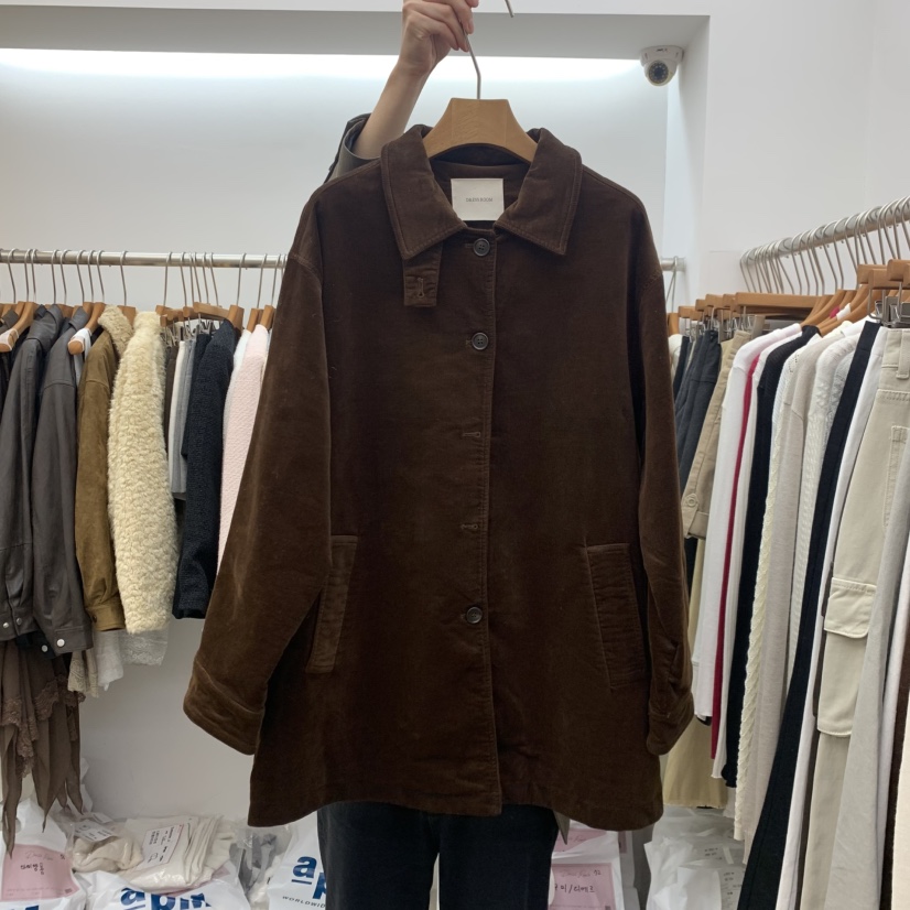 DRESS ROOM東大門直郵女士新款休閑熱賣推薦人氣夾克燈芯絨DRESS ROOM夾克圖色2