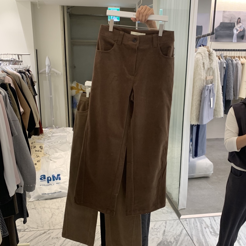 VENIR-A東大門實拍女裝新品人氣休閑推薦真品熱賣休閑褲VENIR-A休閑褲圖色1棕色