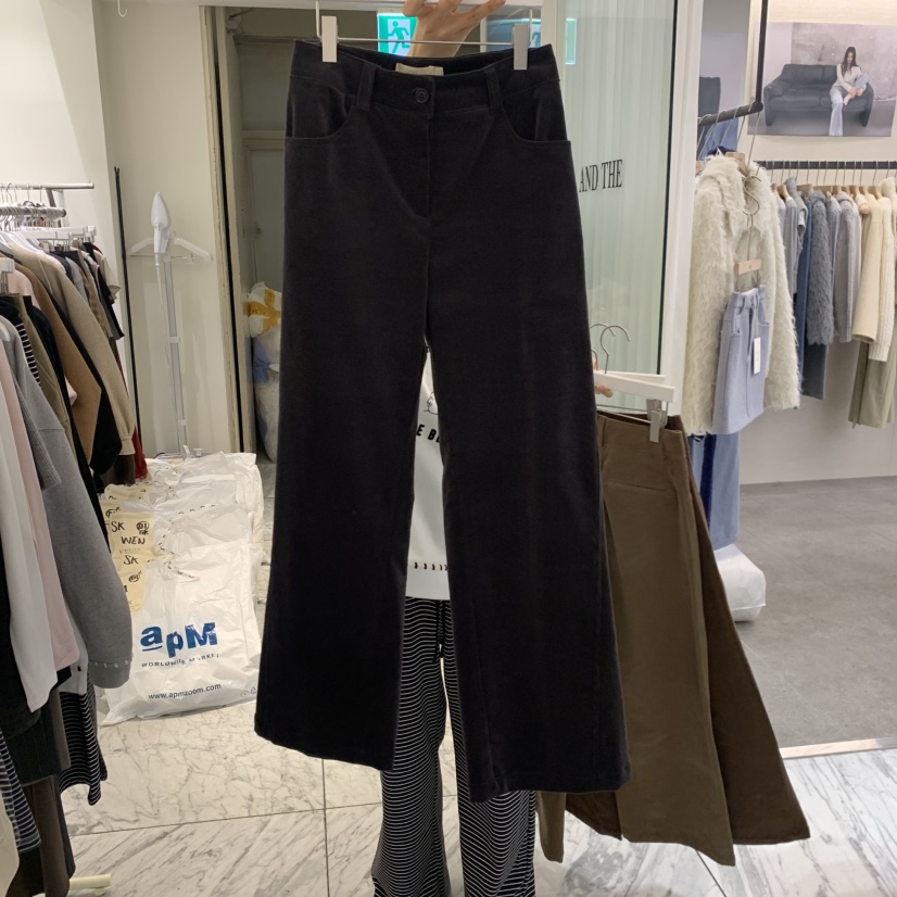 VENIR-A東大門實拍女裝新品人氣休閑推薦真品熱賣休閑褲VENIR-A休閑褲圖色3墨色