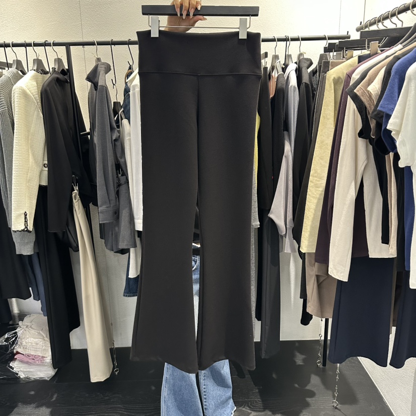 FLAMME TOIT/LUNAMDE東大門實拍女裝新品熱賣休閑褲折疊FLAMME TOIT/LUNAMDE休閑褲圖色2黑色