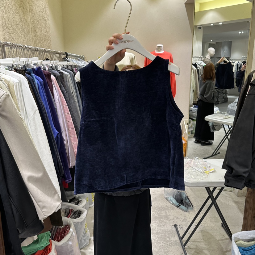 REFLAT東大門代購女士新款休閑真品時尚吊帶背心天鵝絨無袖REFLAT吊帶/背心圖色3