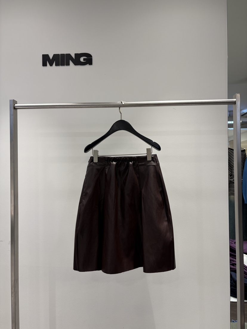 MING/MENG韓國代購女裝新款人氣休閑真品半身裙中短裙皮裙MING/MENG半身裙/中短裙