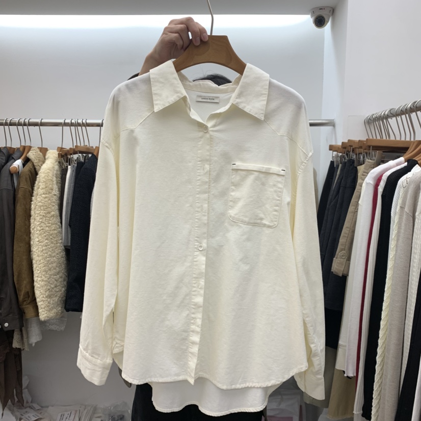 DRESS ROOM韓國代購女裝新品真品熱賣人氣襯衫蕾絲衫燈芯絨DRESS ROOM襯衫/蕾絲衫圖色1