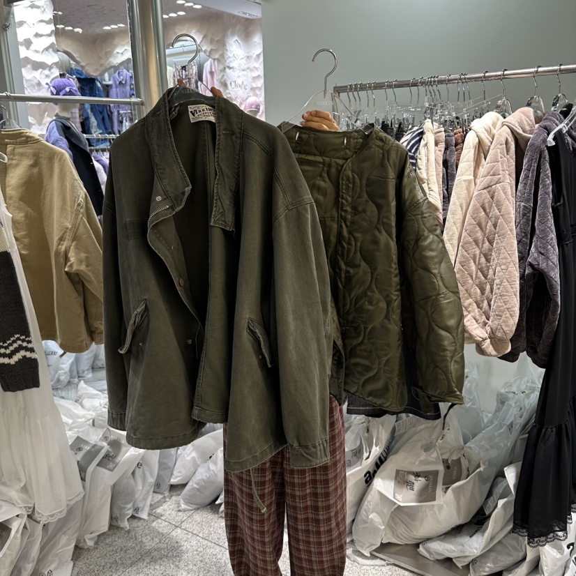 VIRKIN韓國代購女士新品推薦真品熱賣休閑時尚人氣套裝絎縫VIRKIN套裝圖色2