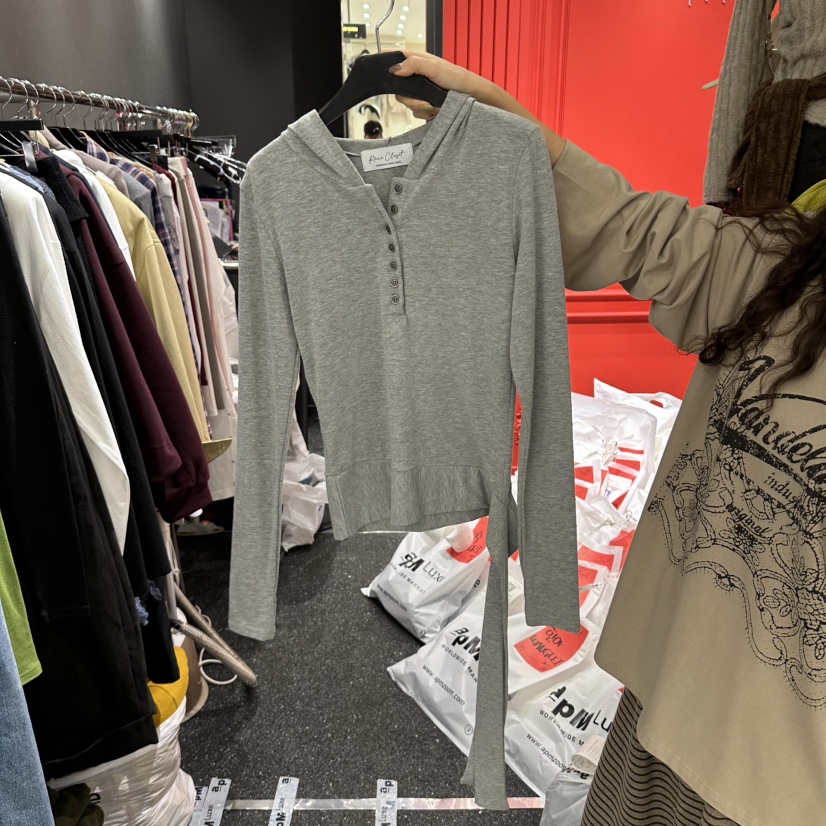 RARE CLOSET韓國代購女士新品熱賣真品時尚推薦休閑長袖T恤RARE CLOSET長袖T恤圖色2