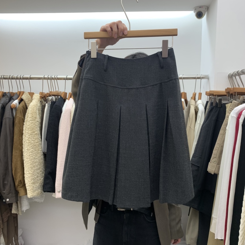 DRESS ROOM東大門代購女裝新款時尚熱賣推薦半身裙中短裙DRESS ROOM半身裙/中短裙圖色1墨