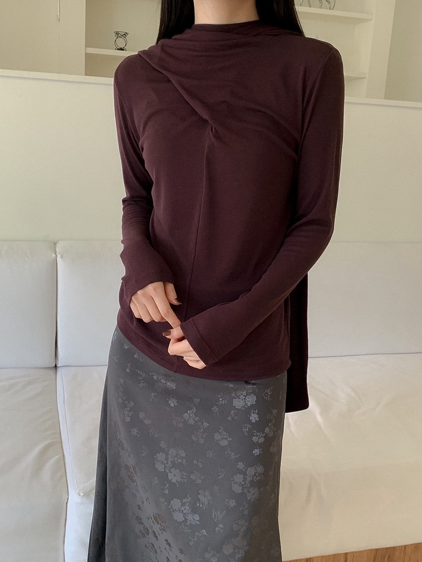 BLOWING韓國直郵女裝新品推薦真品時尚人氣熱賣長袖T恤圍巾BLOWING-2件起長袖T恤