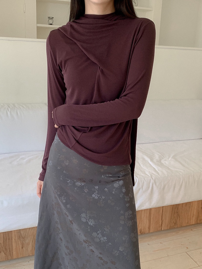 BLOWING韓國直郵女裝新品推薦真品時尚人氣熱賣長袖T恤圍巾BLOWING-2件起長袖T恤