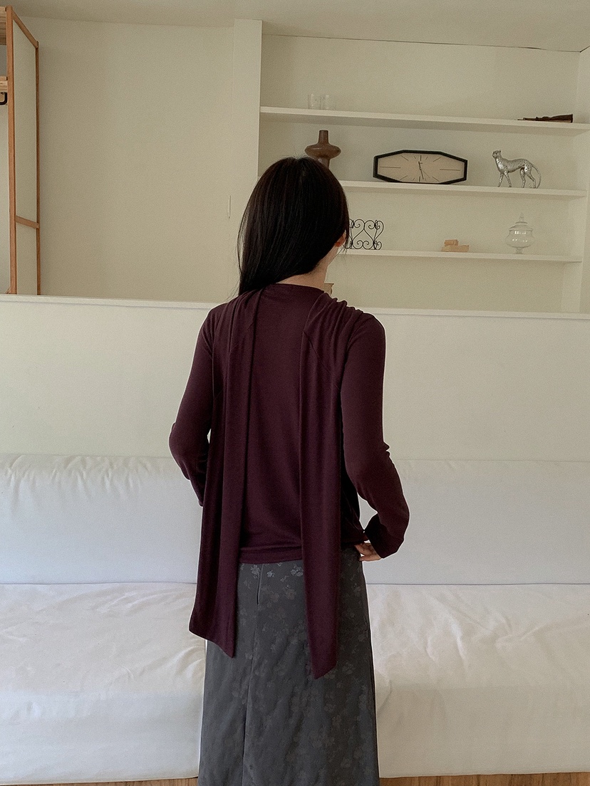 BLOWING韓國直郵女裝新品推薦真品時尚人氣熱賣長袖T恤圍巾BLOWING-2件起長袖T恤