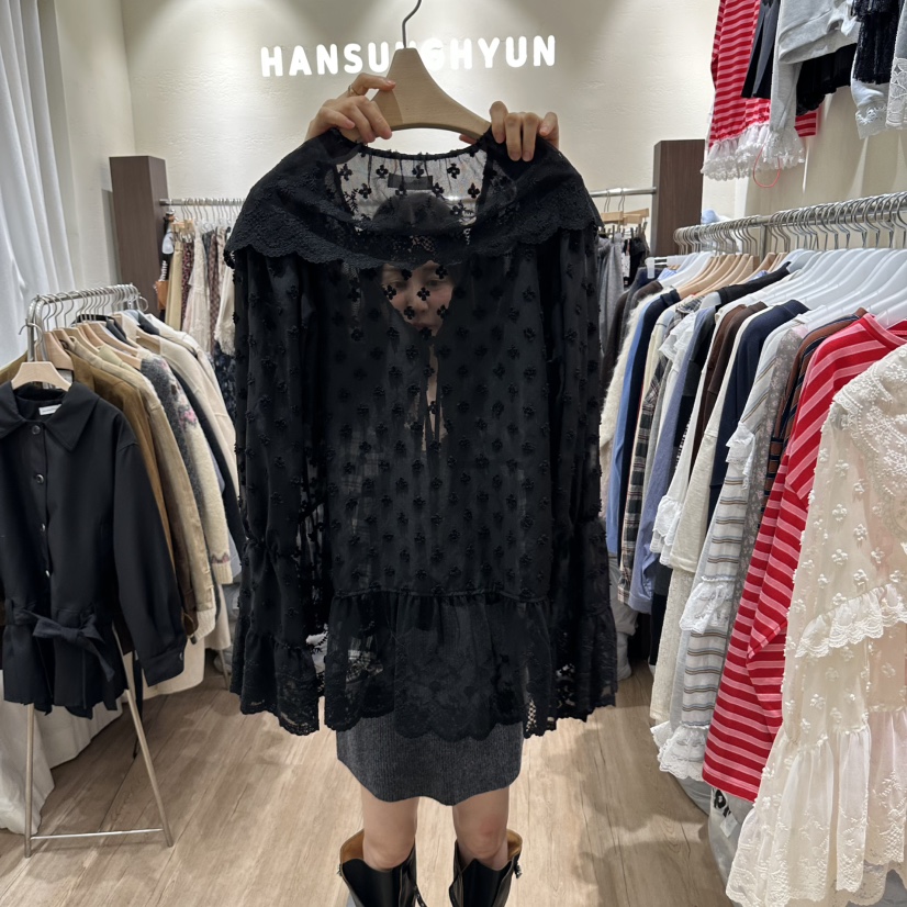 HANSUNGHYUN東大門實拍女裝新款人氣休閑時尚推薦襯衫蕾絲衫HANSUNGHYUN襯衫/蕾絲衫
