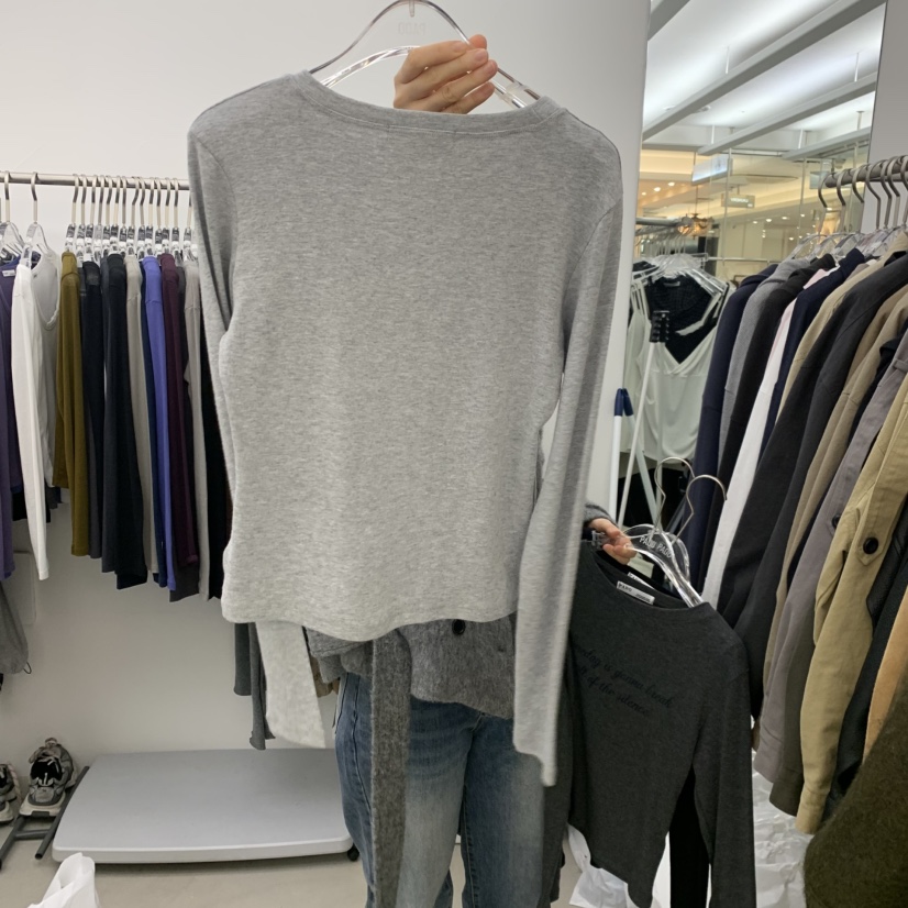 PADO韓國直郵女裝新品休閑時尚推薦真品人氣熱賣長袖T恤印花PADO長袖T恤