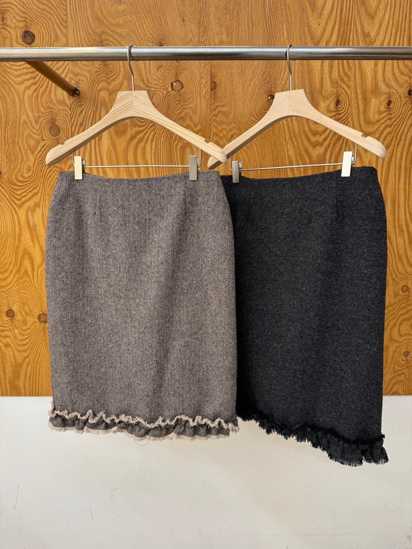 PROJECTVIEW東大門直郵女士新款推薦真品半身裙中短裙人字紋PROJECTVIEW半身裙/中短裙