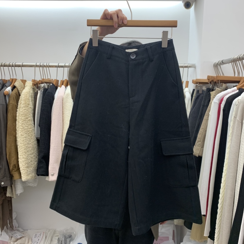 DRESS ROOM東大門實拍女裝新品真品時尚休閑熱賣人氣短褲DRESS ROOM短褲圖色3黑