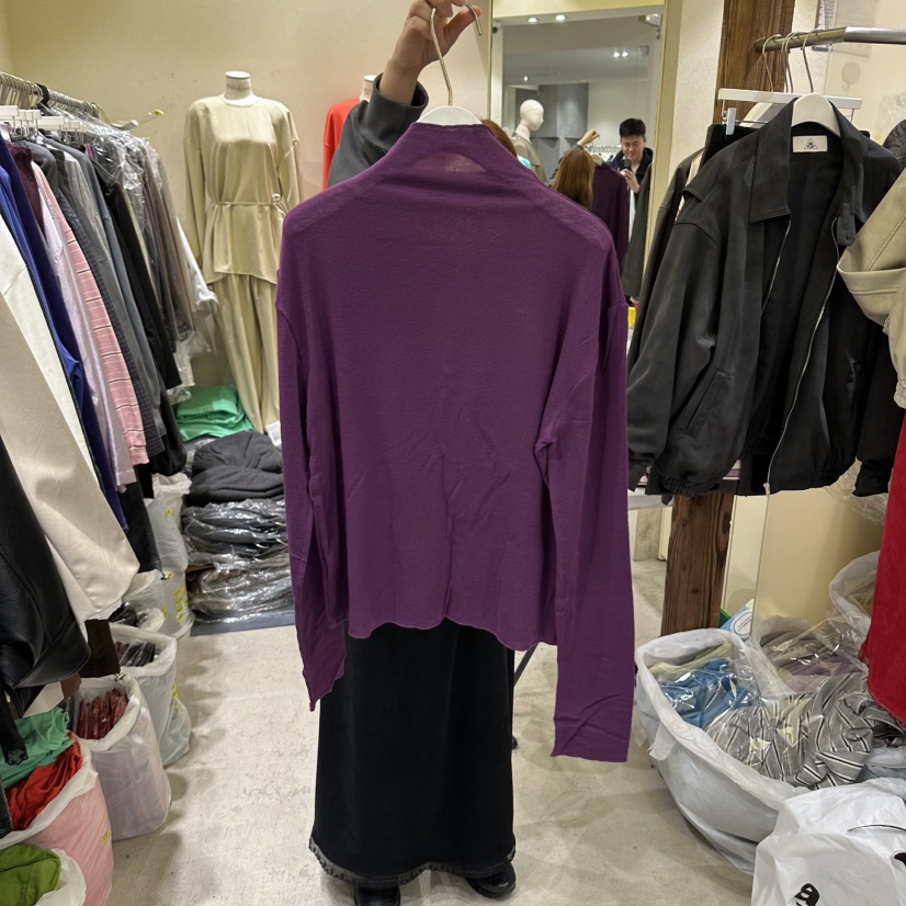 REFLAT東大門直郵女士新款熱賣真品人氣休閑時尚長袖T恤高領REFLAT長袖T恤