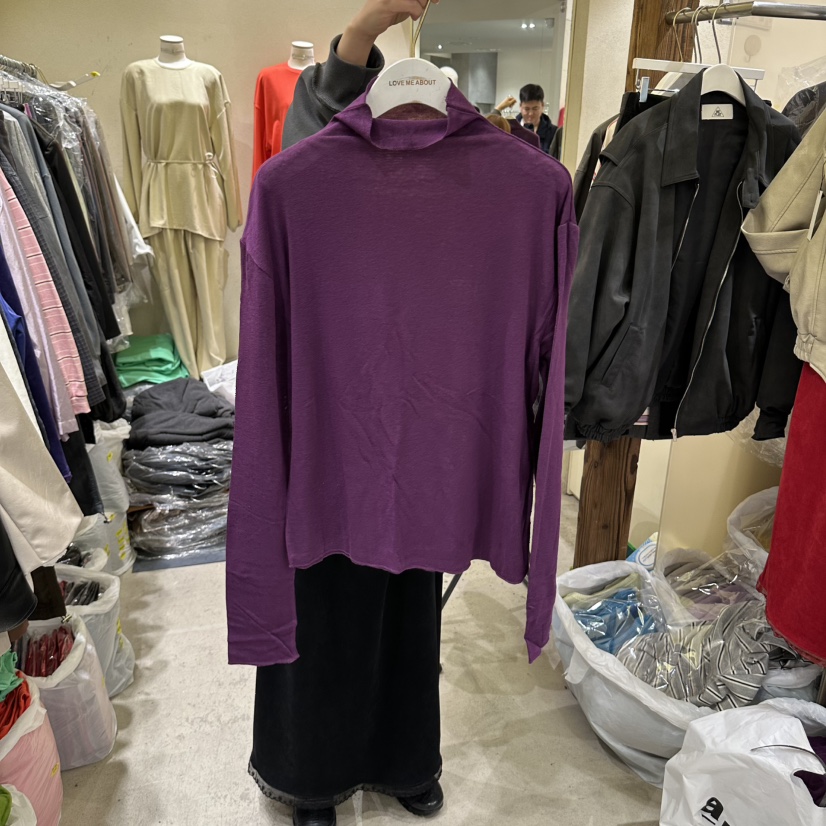 REFLAT東大門直郵女士新款熱賣真品人氣休閑時尚長袖T恤高領REFLAT長袖T恤圖色4