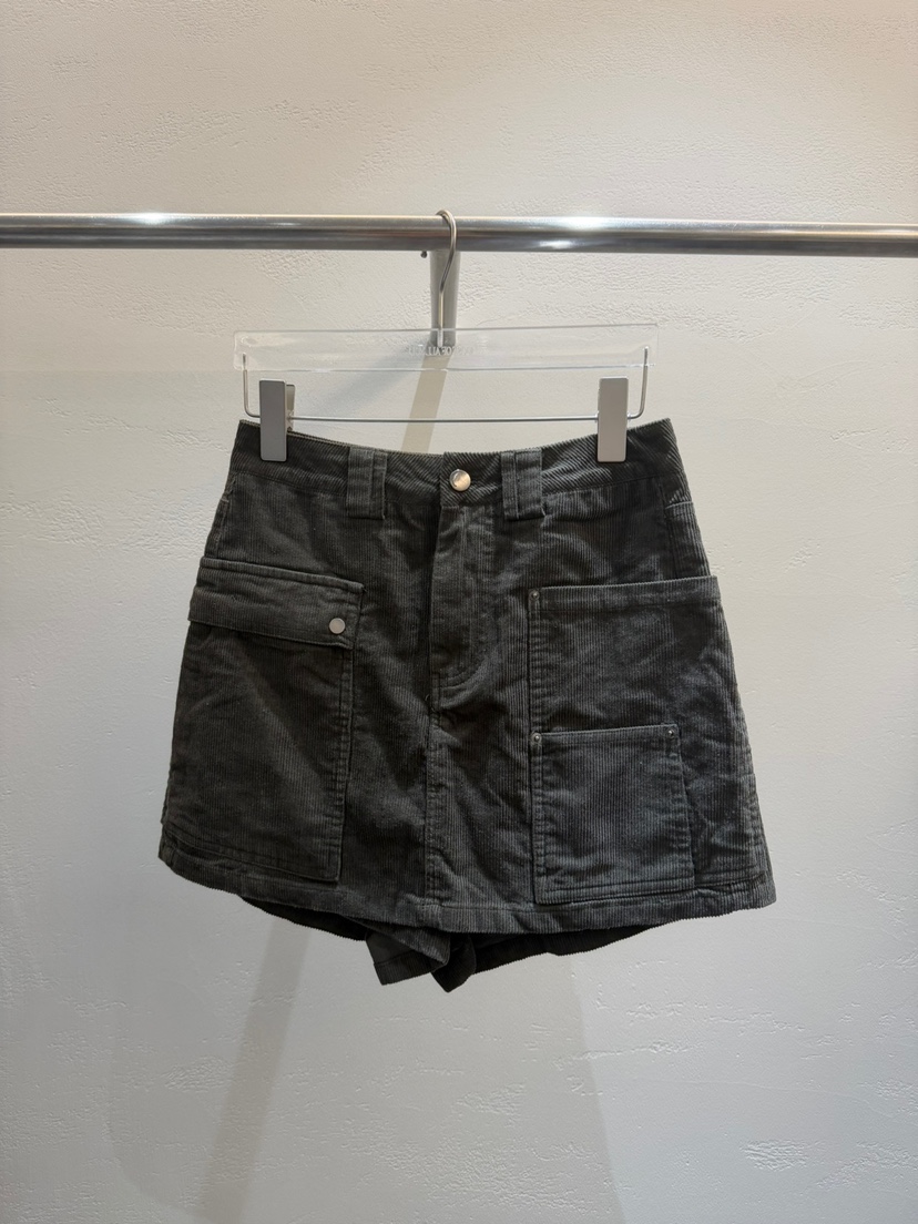 MOST OF ALL U韓國代購女裝新品休閑時尚裙褲燈芯絨口袋MOST OF ALL U裙褲圖色4