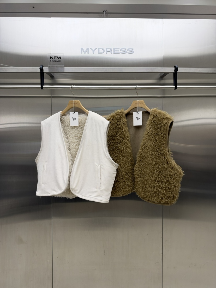 MYDRESS東大門代購女裝新款真品熱賣休閑人氣時尚馬甲兩面穿MYDRESS馬甲