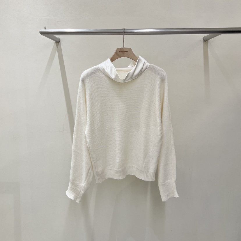 MARIE MARIE東大門實拍女裝新品真品休閑針織衫安哥拉緞面MARIE MARIE針織衫圖色1