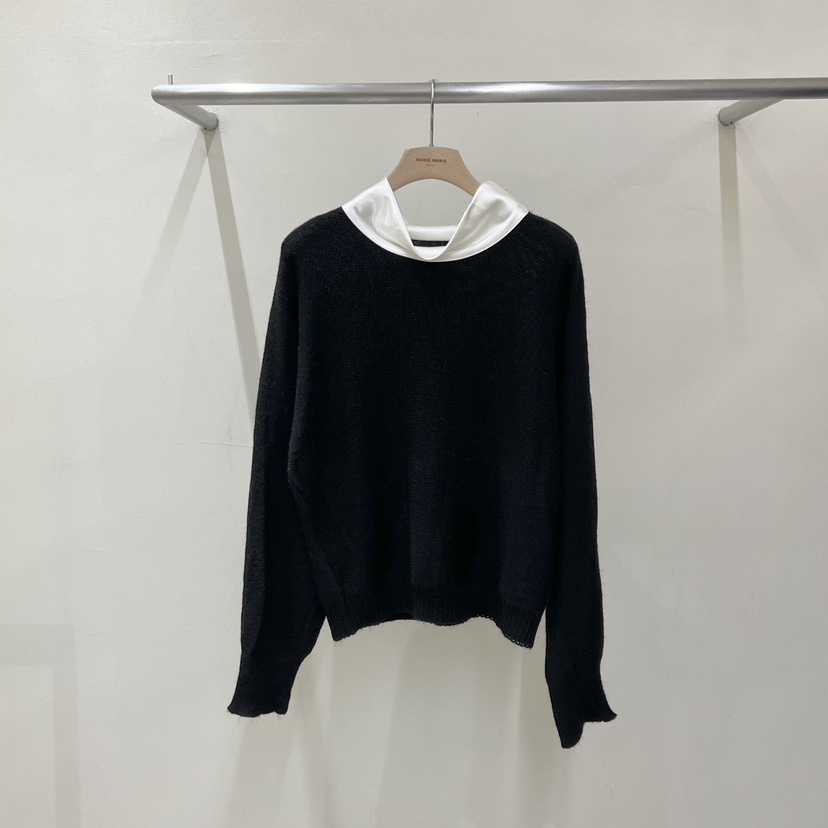 MARIE MARIE東大門實拍女裝新品真品休閑針織衫安哥拉緞面MARIE MARIE針織衫圖色3