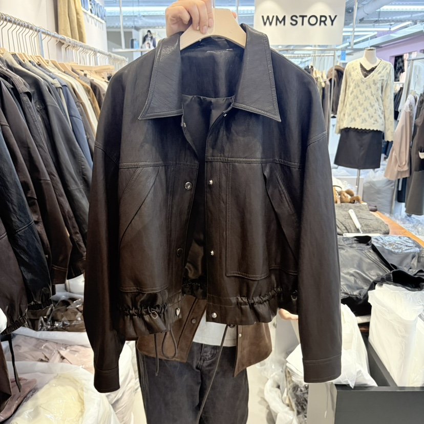SIMPLE PARK/WMSTORY東大門直郵女士新品真品推薦時尚皮衣WMSTORY/SIMPLE PARK皮衣圖色1