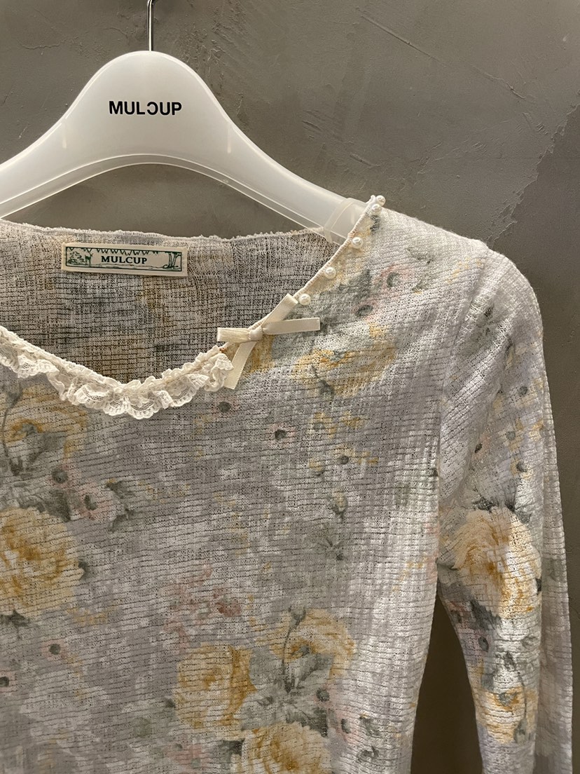 MULCUP韓國直郵女裝新款休閑時尚推薦人氣真品熱賣長袖T恤MULCUP長袖T恤