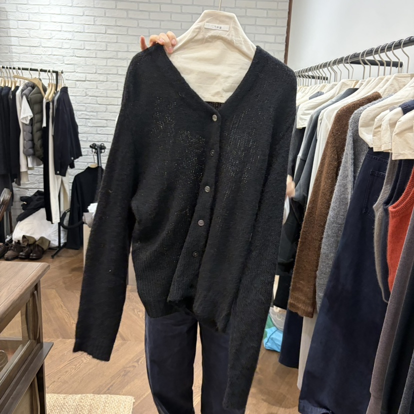 TUG韓國直郵女裝新款時尚推薦休閑人氣熱賣真品開衫V領開衫TUG開衫圖色2