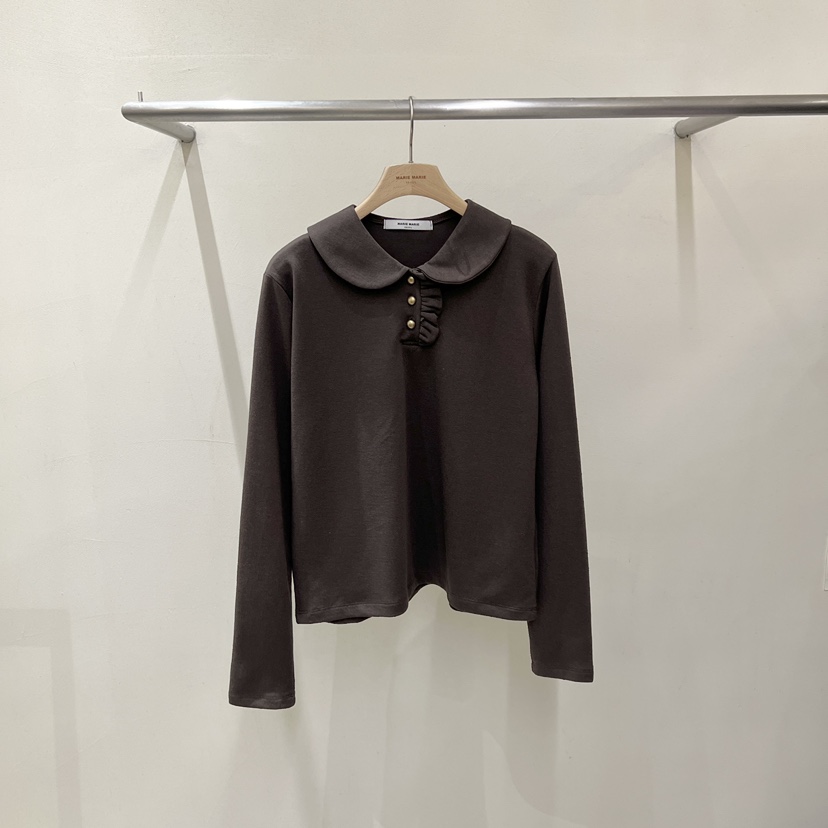 MARIE MARIE韓國代購女士新品推薦熱賣真品人氣時尚長袖T恤MARIE MARIE長袖T恤圖色3