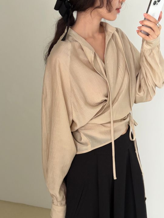 베슬東大門代購女士新品人氣真品休閑時尚推薦襯衫蕾絲衫VESL襯衫/蕾絲衫
