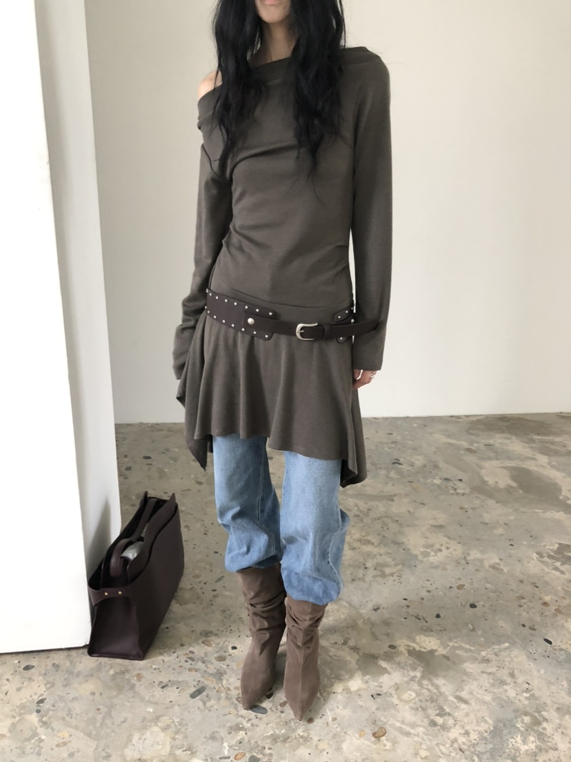 MOVENNE東大門代購女士新款熱賣真品時尚推薦人氣休閑連衣裙MOVENNE連衣裙