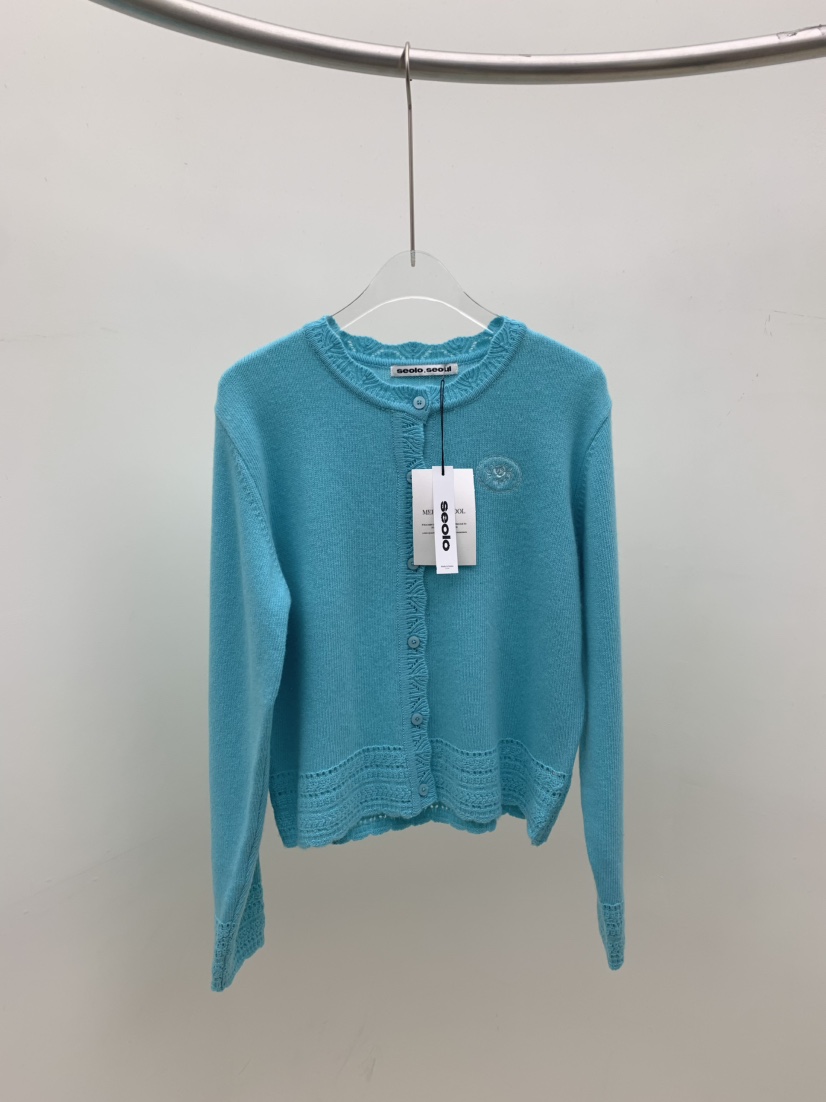 SEOLO東大門直郵女士新品熱賣人氣推薦真品時尚休閑開衫蕾絲Seolo seoul開衫圖色2